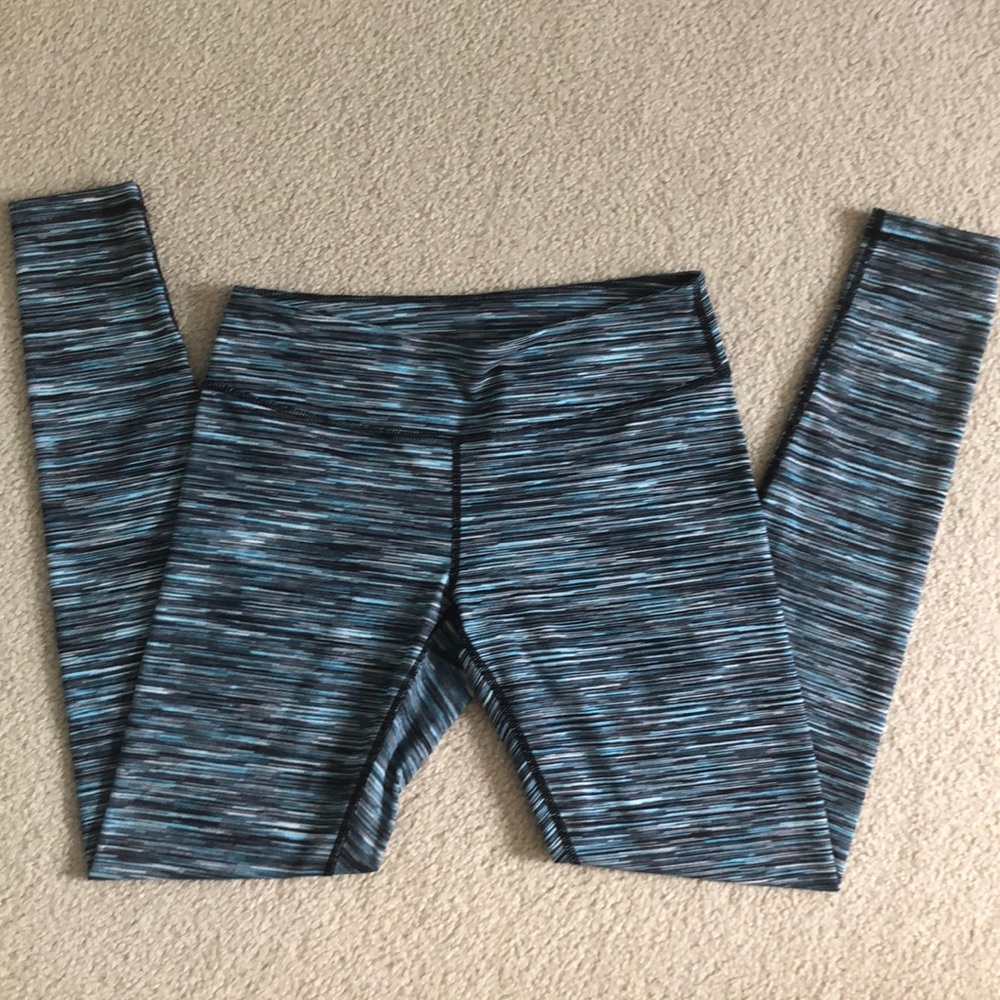 Zella Blue Striped Leggings